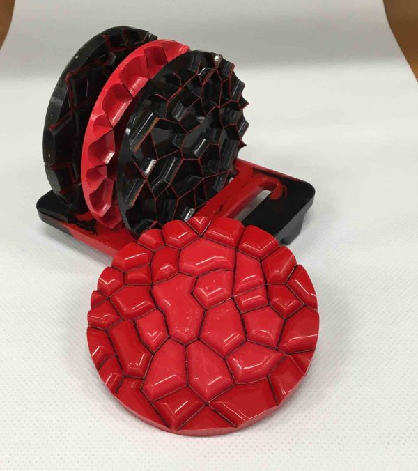 Set of 4 Coaster with matching tray