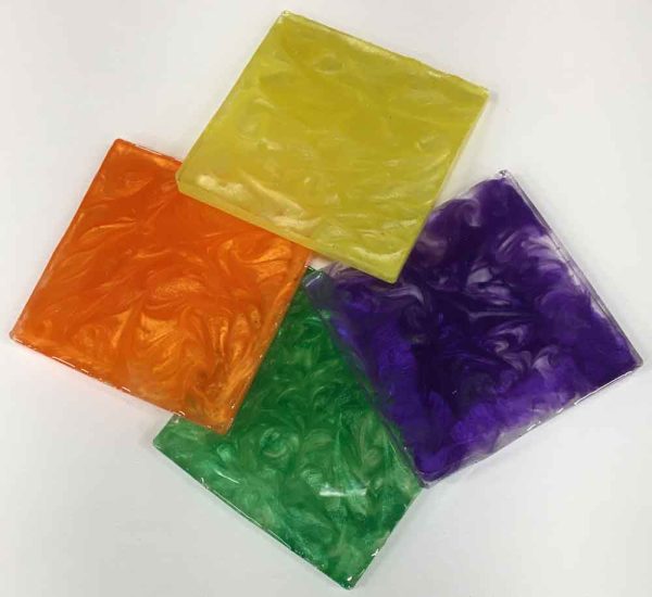 Set of 4 Colorful Coasters