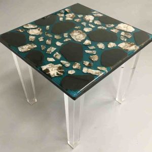 Rock n Resin end table
