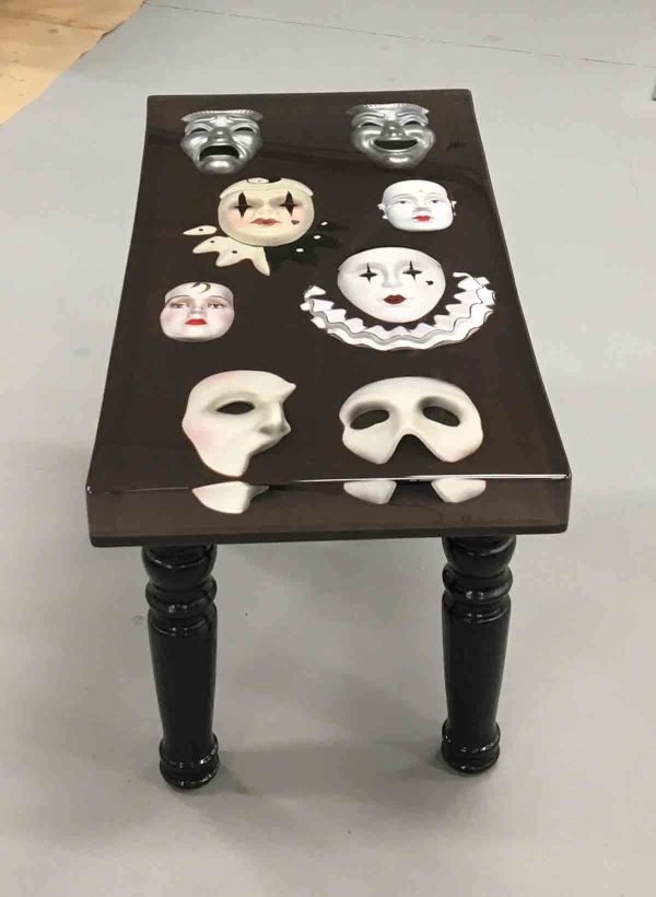 3" thick resin table