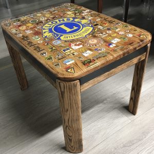 Lions pins side table