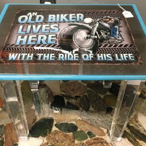 Old Biker side table