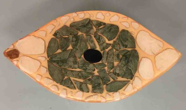 Eyeball Shaped wooden base accent table - SOLD - Image 2