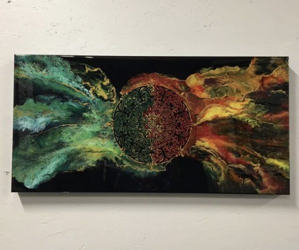 2 Visions coming together in one Mandala - SOLD