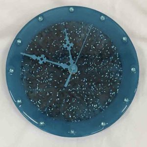 Resin clock with Tube Confetti