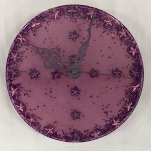 6" Clock in resin