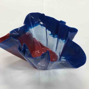 4" Trinket Bowl in Royal Blue and Red