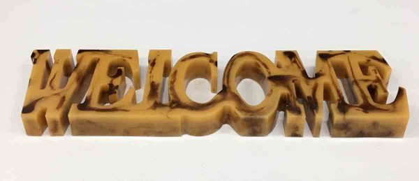 WELCOME in solid resin - Image 3