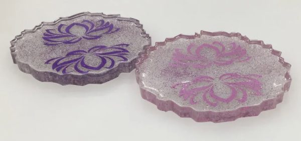 Pair of Geode Coasters - Image 2