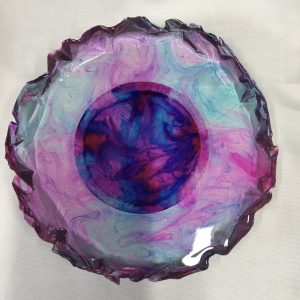 6" Vanity Tray in Alcohol Ink