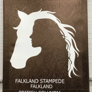 Horse with Lady in vinyl - SOLD