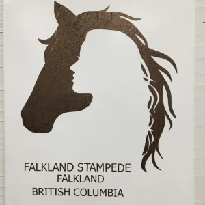 Horse with Lady in vinyl - SOLD