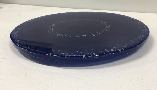 14" Blue Carousel Tray  SOLD - Image 2