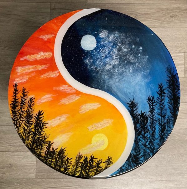 Yin Yang side table - SOLD - Image 2