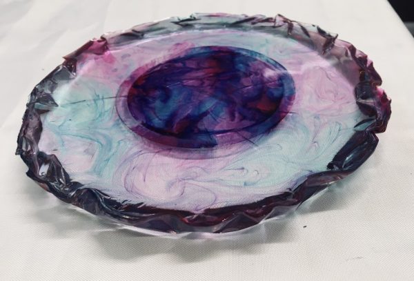 6" Vanity Tray in Alcohol Ink - Image 2