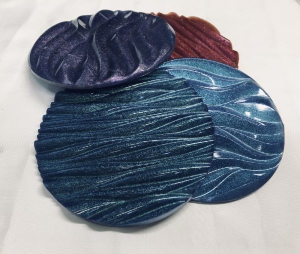 Round Wavy design coasters - Image 2