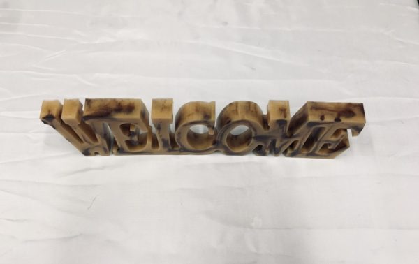 WELCOME in solid resin - Image 2