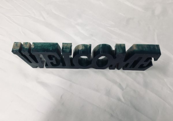 WELCOME in solid resin - Image 2