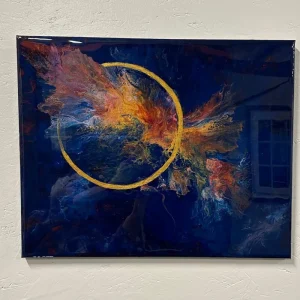 Blow Art through Golden Ring -SOLD