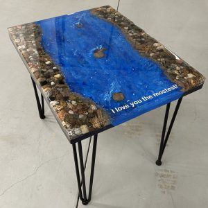 River Scene with natural rock - Commissioned
