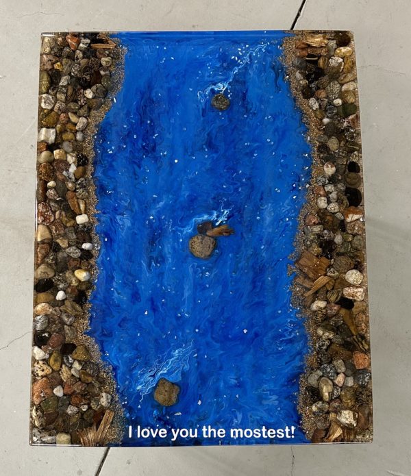 River Scene with natural rock - Commissioned - Image 2
