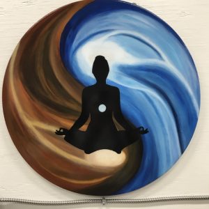 Wall hanging Yoga Lady - Commissioned