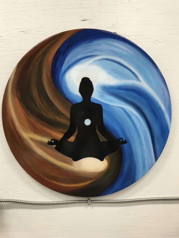 Wall hanging Yoga Lady - Commissioned