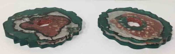 Pair of Coasters in Geode design - Image 2