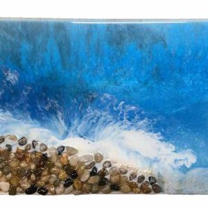 Sea Scape with rock pebbles - SOLD