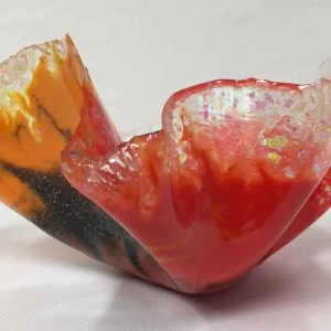 3" Trinket Resin Bowl with Rock Base