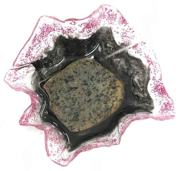 3" Trinket Resin Bowl with Rock Base - Image 2
