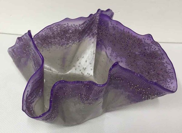 3" Trinket Resin Bowl in Purple and Whale Pigment