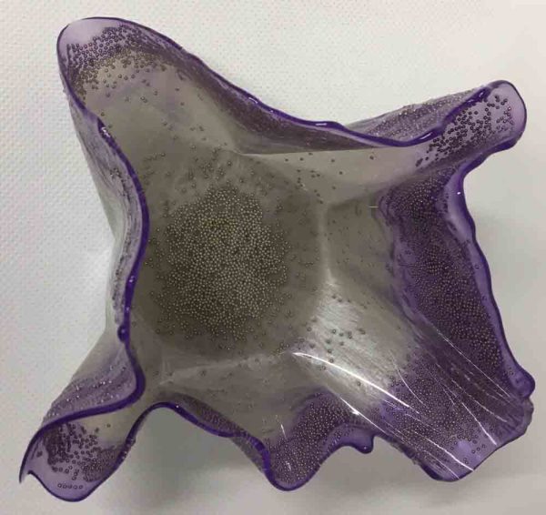 3" Trinket Resin Bowl in Purple and Whale Pigment - Image 2
