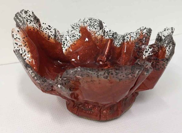 2" Trinket Resin Bowl with Rock Base - Image 2