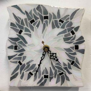 Glass Tile Mosaic Clock