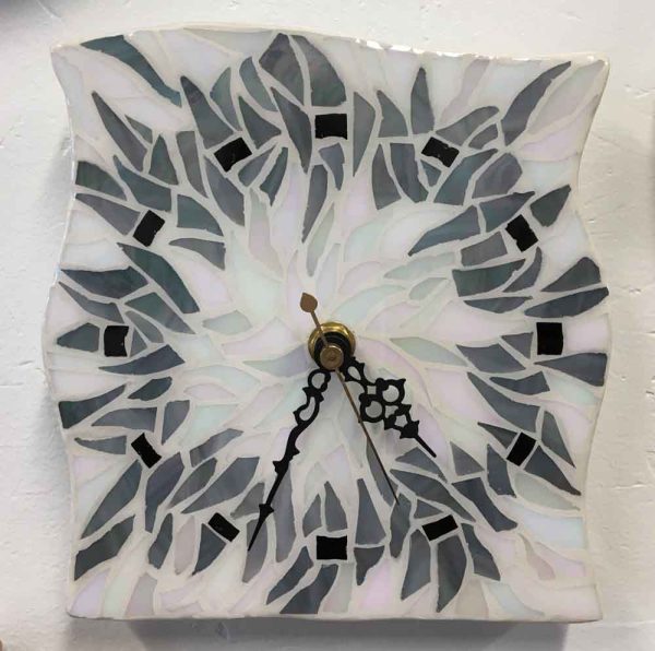 Glass Tile Mosaic Clock