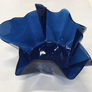 4" Trinket Resin Bowl in Prussian Blue Paint