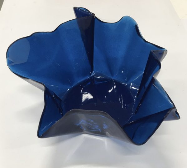 4" Trinket Resin Bowl in Prussian Blue Paint