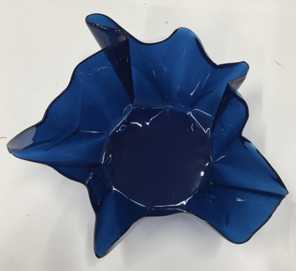 4" Trinket Resin Bowl in Prussian Blue Paint - Image 2