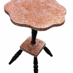 Side table with copper pigment resin - SOLD