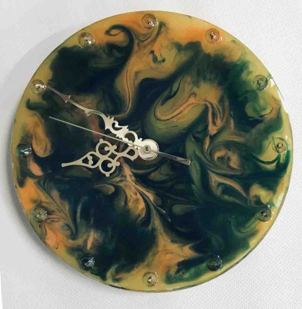 8" Resined Clock