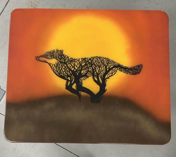 A Lone Coyote at Sunrise - Table - Image 2