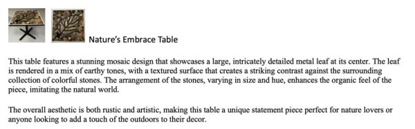 Nature's Embrace Table - Image 3