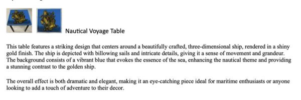 Nautical Voyage Table - Image 3