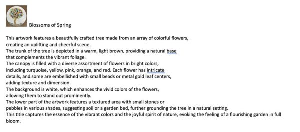 Blossoms of Spring SOLD - Image 2