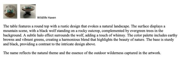 Wildlife Haven Table - Image 3