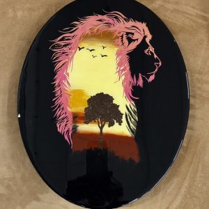 Lions Roar at Dusk - SOLD