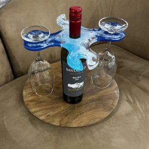 Wine holder with 4 glass slots