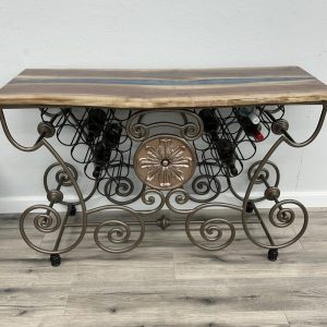 Rustic Elegance Live Edge Wine Rack