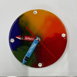 Colorful Crayon Clock
